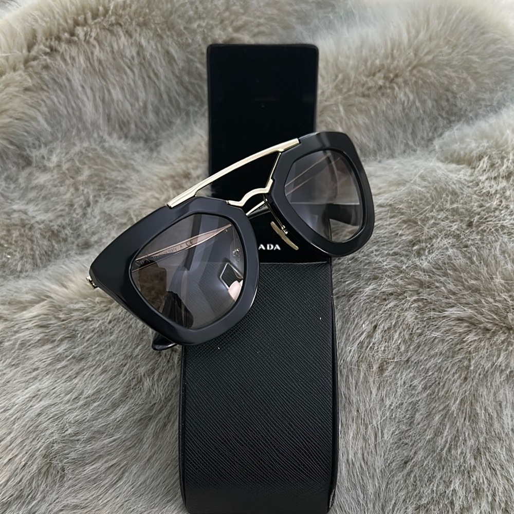 Prada Black Bold Framed Sunglasses